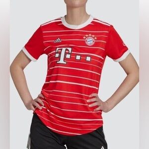 Official Women’s Adidas Red Bayern Munich 2022/23 #3 Wagner Home Jersey